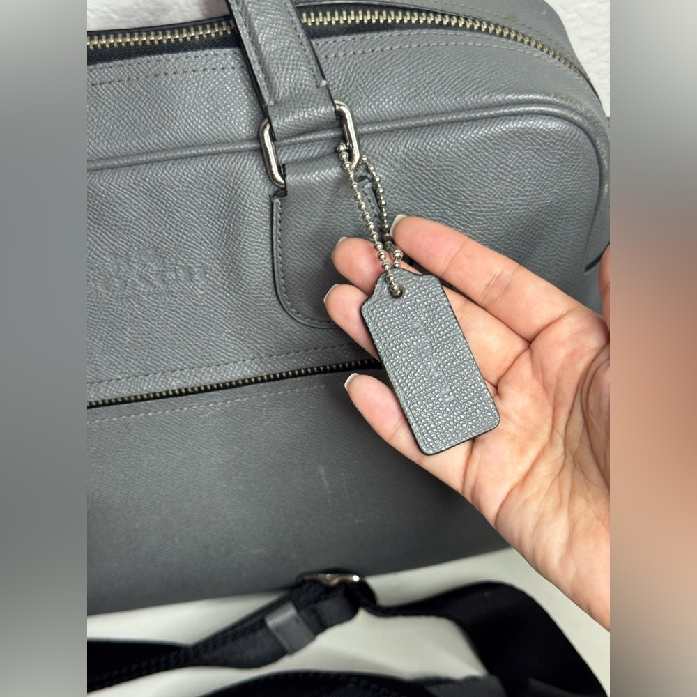 Coach Kennedy Briefcase Grey Saffiano Leather - Picture 5 of 15